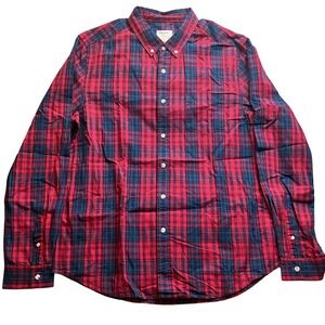 Life After Denim Shirt Mens Extra Large Tartan Plaid Preppy Academia Career NWT